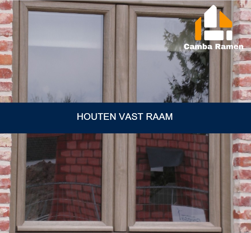 Houten vast raam